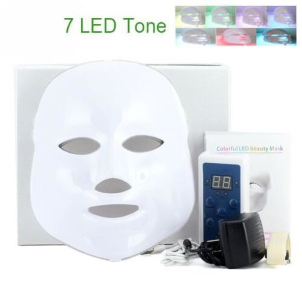Facial 7 Color Electric LED Mask Photon Therapy Acne Removal Face Skin Care